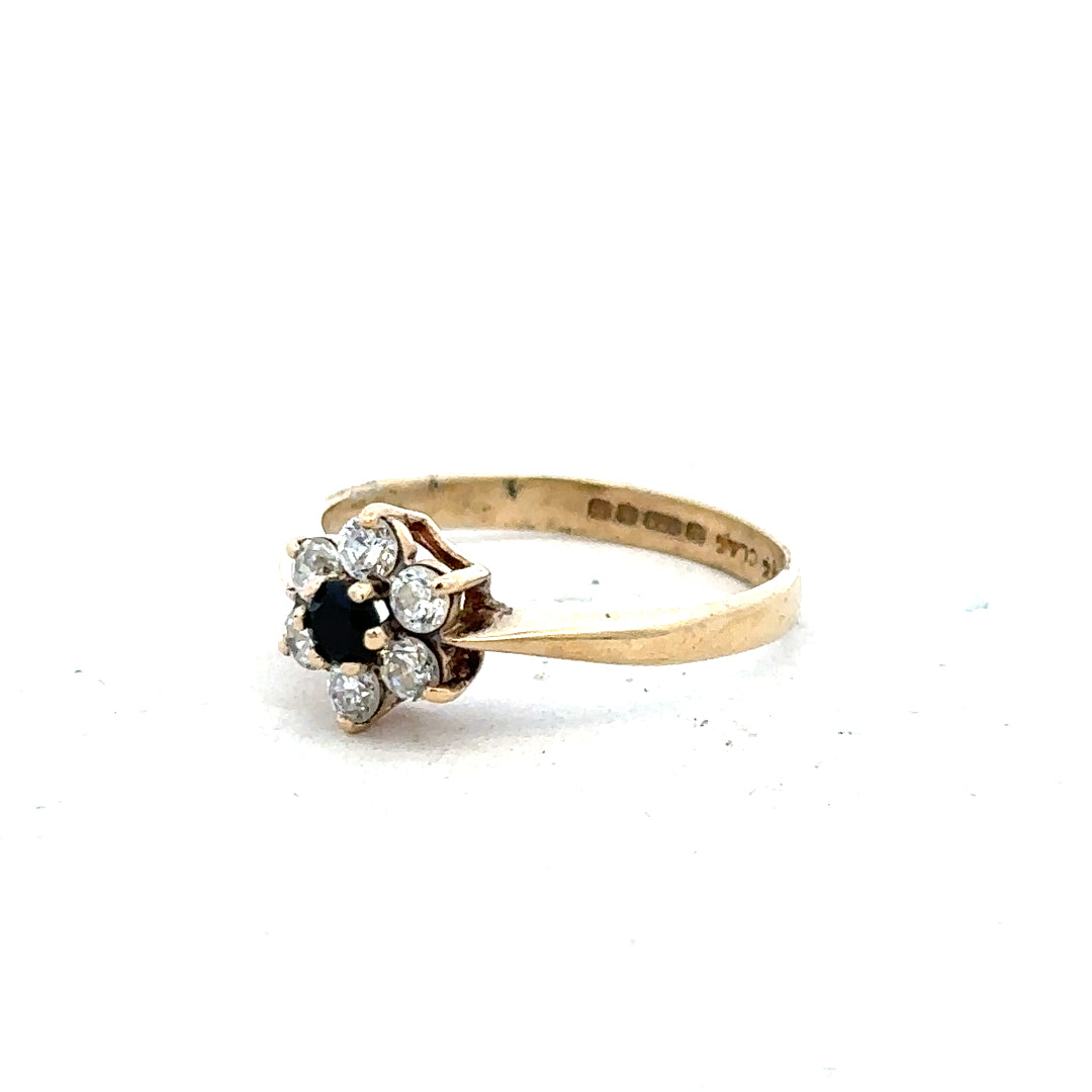 9ct yellow gold ring in size L, unbranded, featuring a smooth polished band with a classic style.