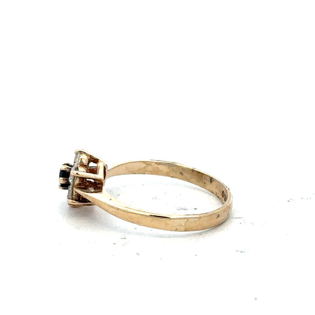 9ct yellow gold ring size L with a smooth band, unbranded jewelry piece, showcasing shiny gold finish and classic design.