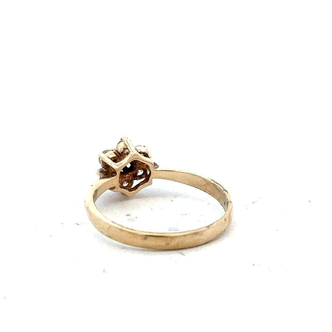 9ct yellow gold ring in size L with a simple, polished band, unbranded jewelry for elegant everyday wear