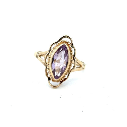 9ct yellow gold ring in size L with a smooth band, unbranded jewelry piece showcasing classic gold craftsmanship.