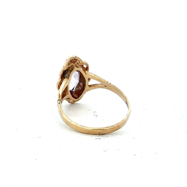 9ct yellow gold ring in size L with a smooth band, unbranded jewelry showcasing classic gold craftsmanship.