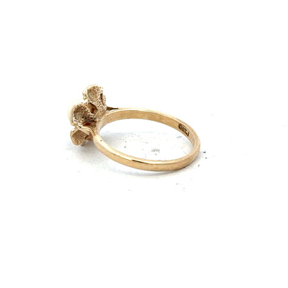 9ct yellow gold ring in size L with a smooth band, unbranded jewelry piece perfect for everyday wear.