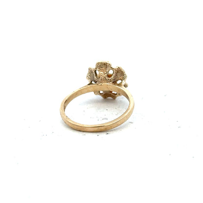 9ct yellow gold ring in size L with a simple band design, unbranded, showcasing a polished and elegant finish.