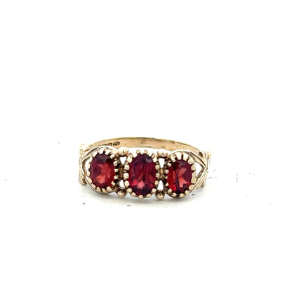9ct yellow gold ring in size L, featuring a smooth, polished band, unbranded jewelry for elegant everyday wear.