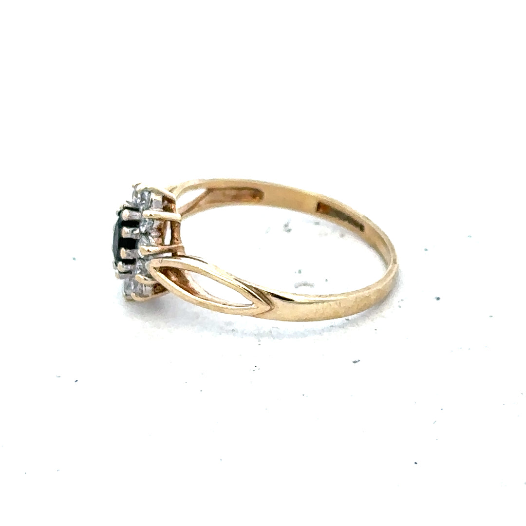 9ct yellow gold ring size L with a smooth polished band, unbranded jewelry accessory for elegant style.