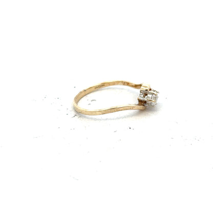 9ct yellow gold ring size L with a smooth band, unbranded, showcasing a classic and elegant jewelry design.