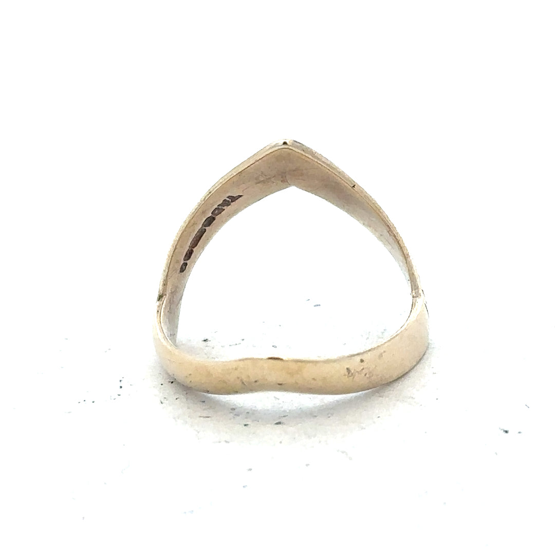 Yellow gold ring in size L 1/2 with a smooth band, unbranded 9ct gold jewelry piece.
