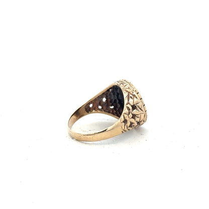 9ct yellow gold ring in size L 1/2, featuring a simple band design, unbranded jewelry image.