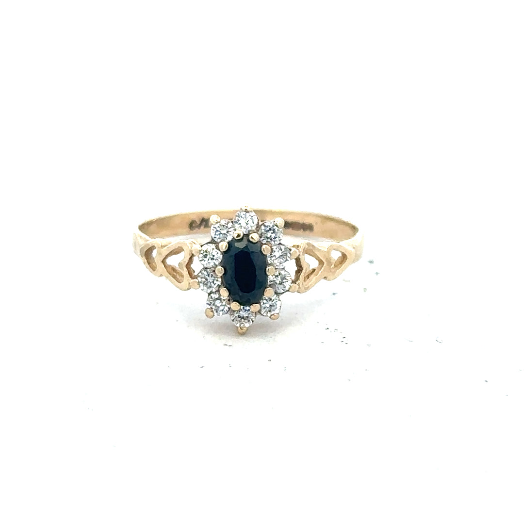 9ct yellow gold ring in size L1/2, featuring a smooth polished band, unbranded jewelry accessory.