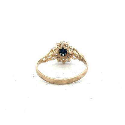 9ct yellow gold ring in size L 1/2, featuring a smooth band and shiny finish, unbranded jewelry accessory.