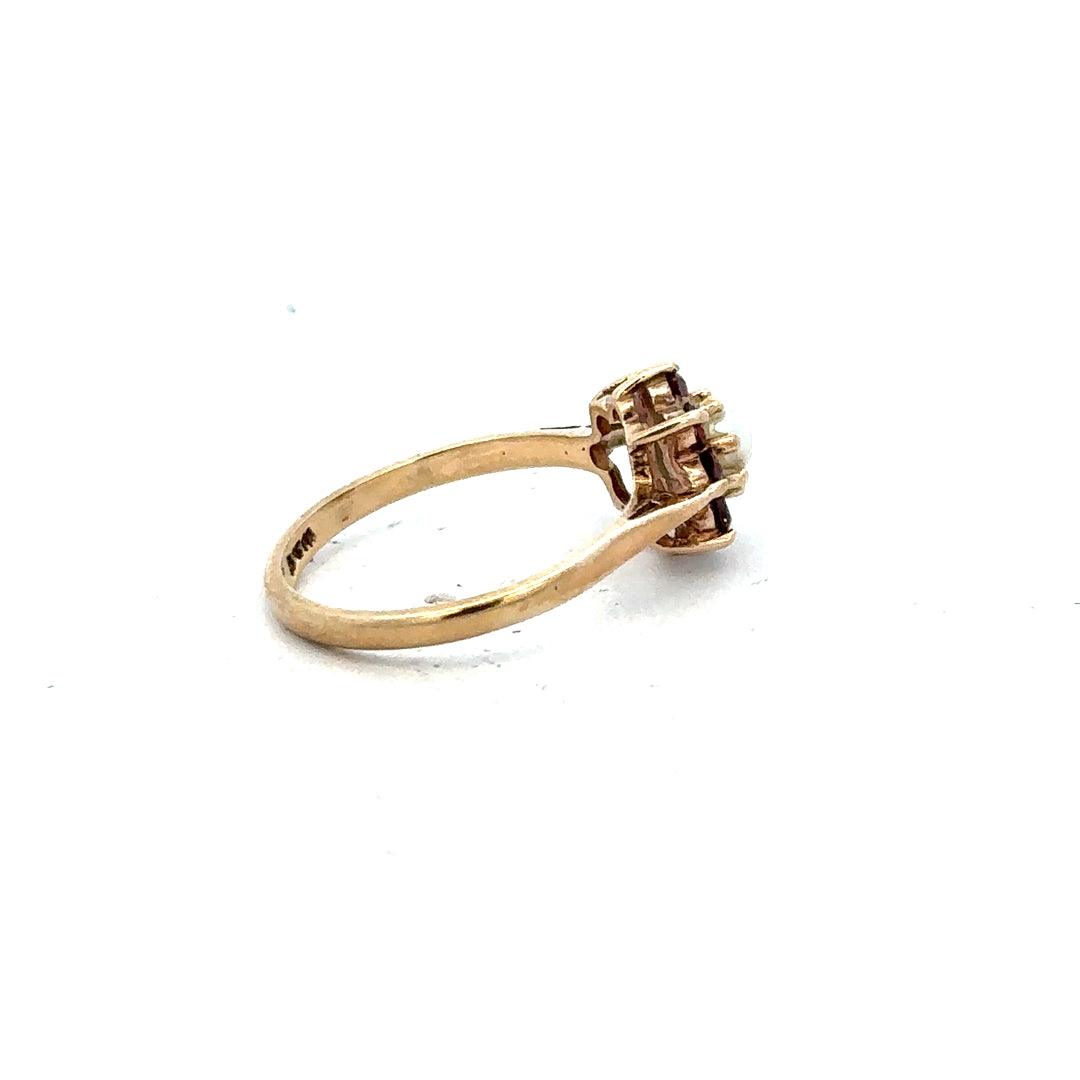 9ct yellow gold ring in size L1/2, featuring a smooth band, unbranded jewelry design, displayed on a neutral background.