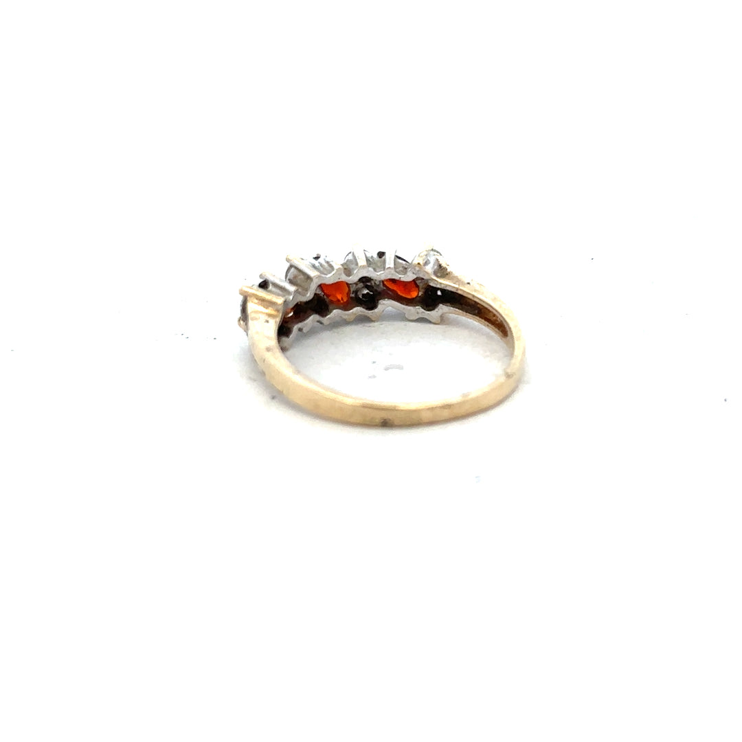 9ct yellow gold ring in size L1/2 with a smooth band, unbranded jewelry, detailed close-up image.