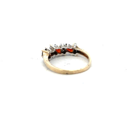 9ct yellow gold ring in size L1/2 with a smooth band, unbranded jewelry, detailed close-up image.