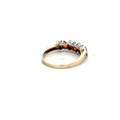 9ct yellow gold ring size L1/2, unbranded, featuring a smooth band design, shown in a close-up image.