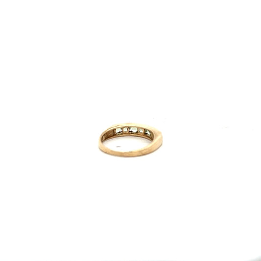Yellow gold ring in size M, unbranded 9ct gold jewelry with a smooth band design.