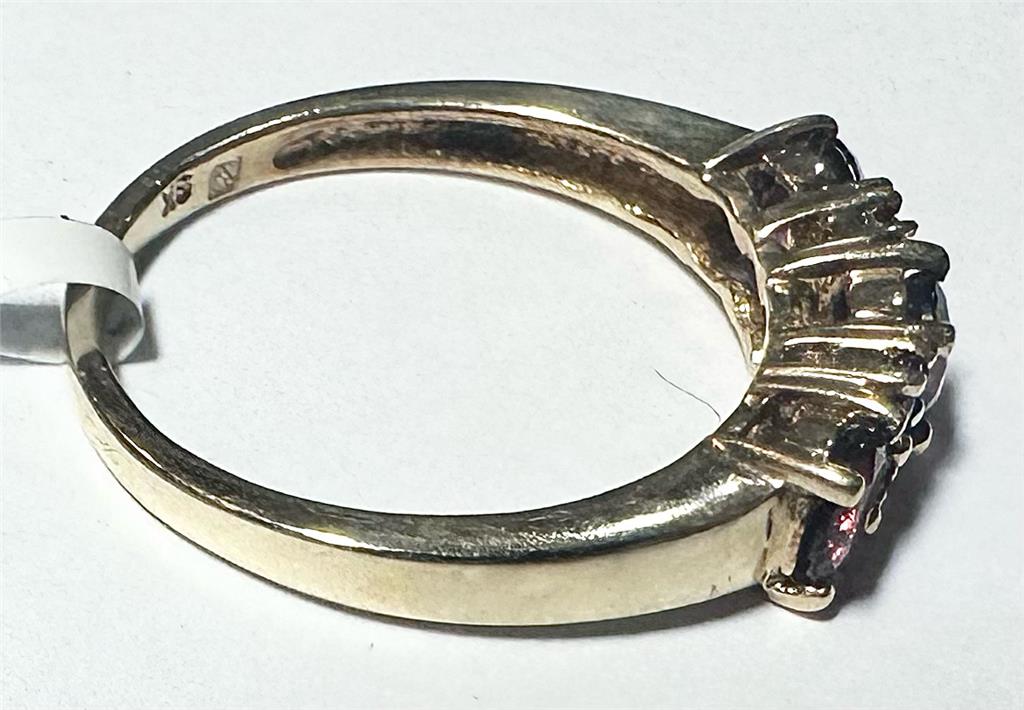 9ct yellow gold ring in size M with a smooth band, unbranded jewelry piece for elegant everyday wear.