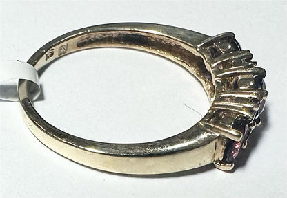 9ct yellow gold ring in size M with a smooth band, unbranded jewelry piece for elegant everyday wear.