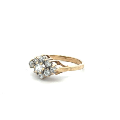 9ct yellow gold ring in size M with a simple band design, unbranded, showcasing a classic and elegant jewelry piece.