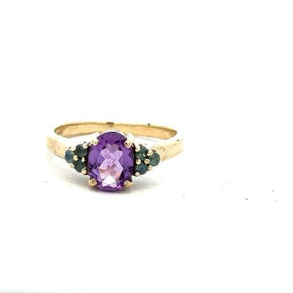 9ct yellow gold ring in size M with a smooth, polished finish, featuring a simple and elegant design.