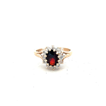 9ct yellow gold ring size M with a smooth band, unbranded jewelry accessory for women.