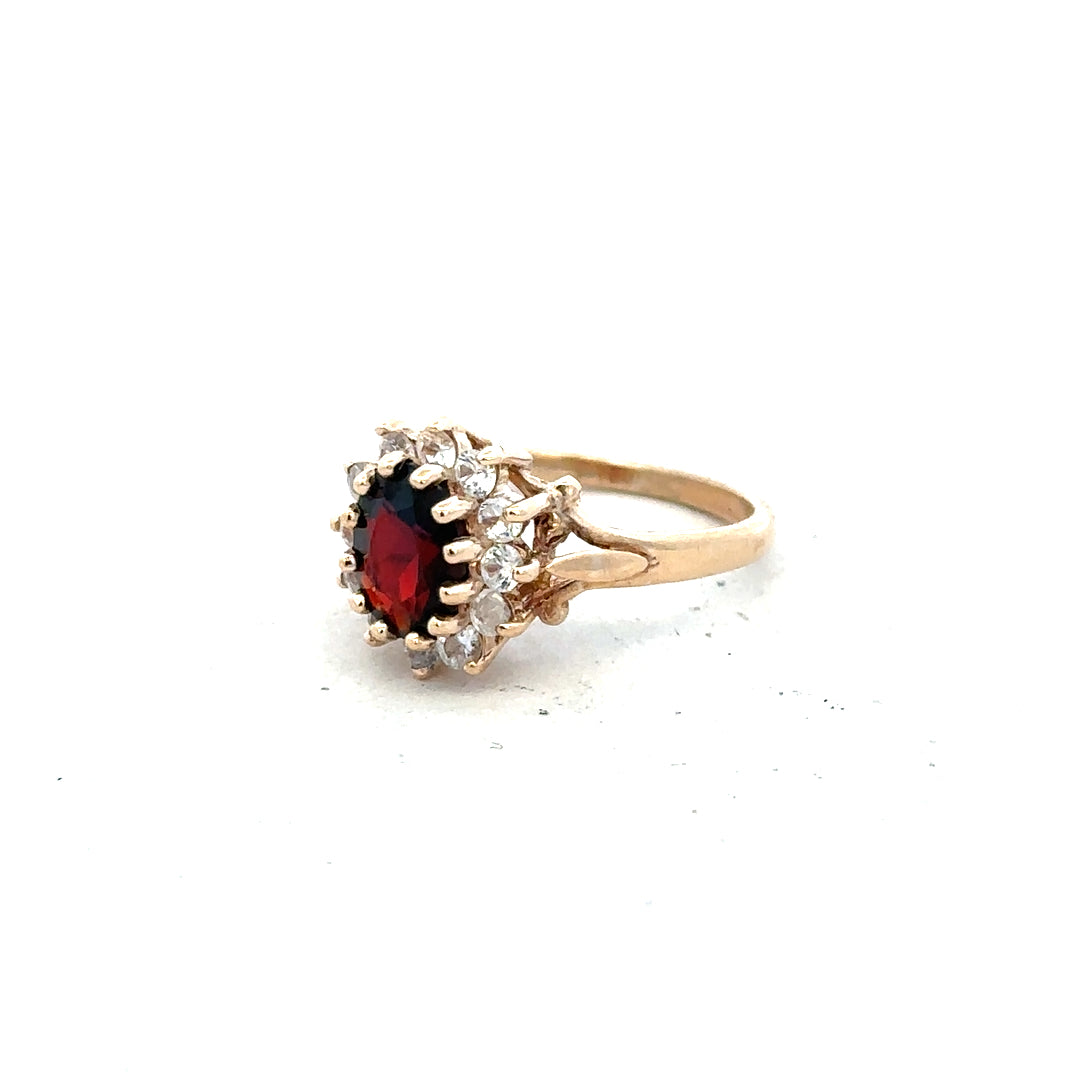 9ct yellow gold ring in size M with a smooth polished finish, unbranded, showcasing a classic and elegant design.