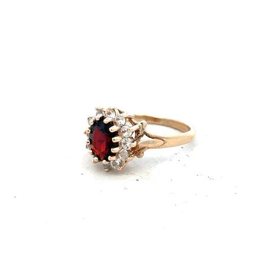 9ct yellow gold ring in size M with a smooth polished finish, unbranded, showcasing a classic and elegant design.