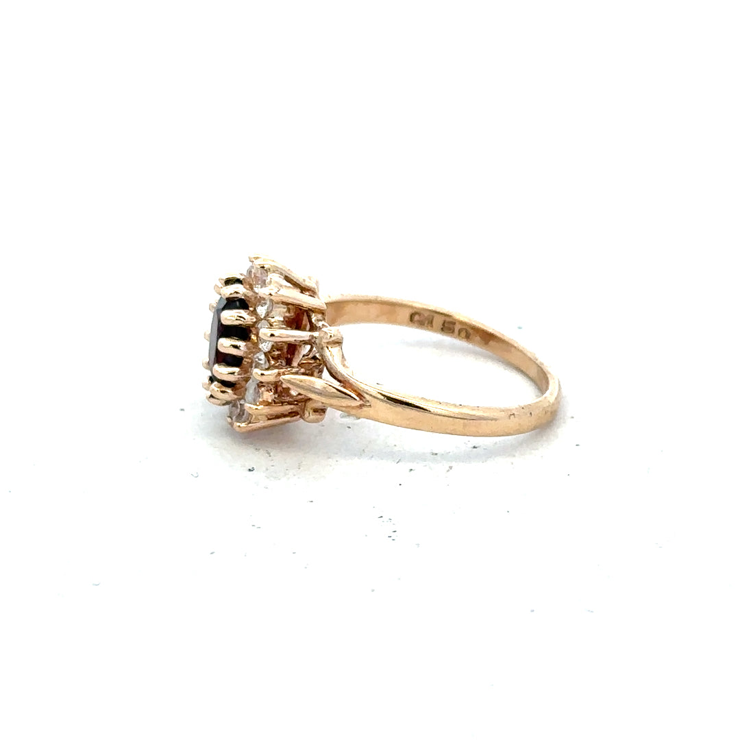 9ct yellow gold ring in size M with a smooth polished finish, unbranded jewelry designed for elegant style.