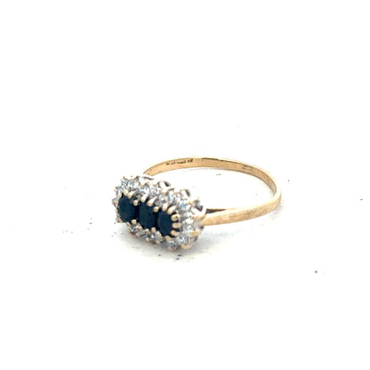 9ct yellow gold ring in size M with a smooth, polished finish, unbranded jewelry perfect for everyday wear