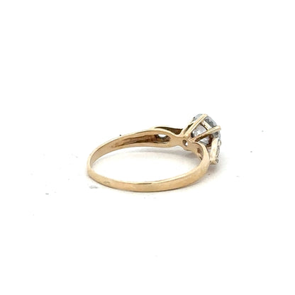 Yellow gold ring in size M1/2, unbranded 9ct gold jewelry, smooth band with a polished finish.