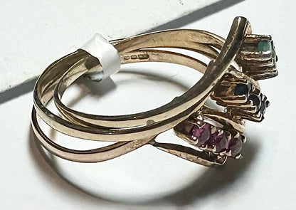 9ct yellow gold ring in size N, unbranded, with a smooth polished band ideal for everyday wear.