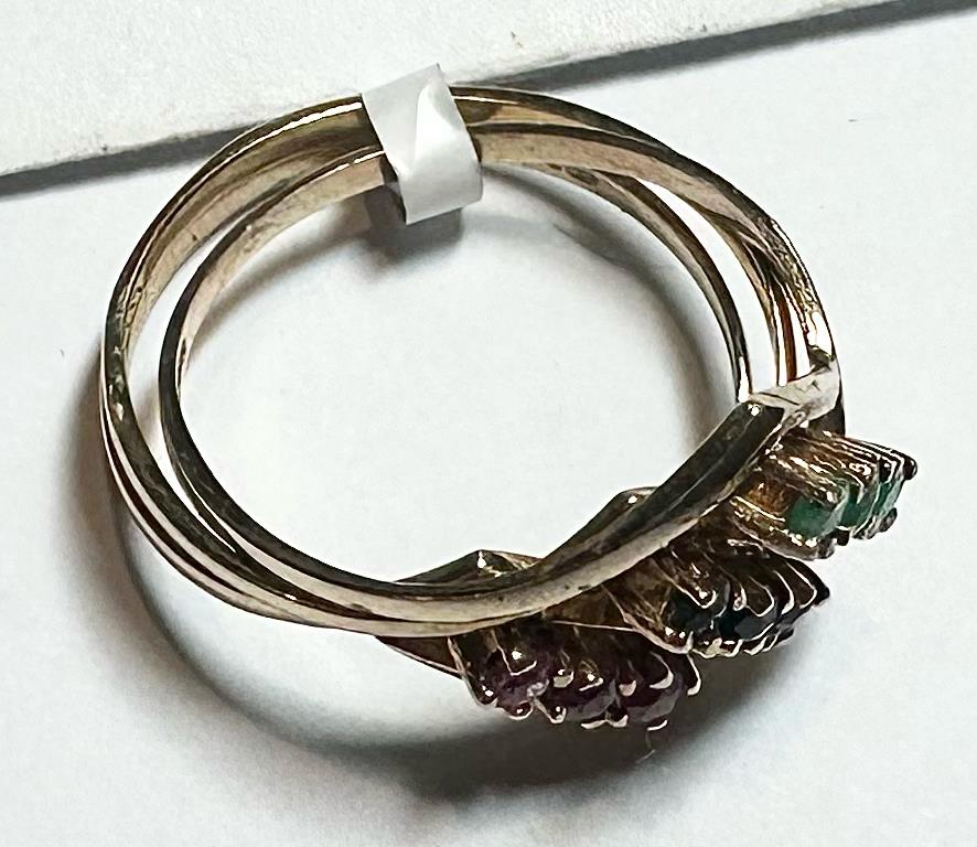 9ct yellow gold ring in size N, unbranded, showcasing a smooth, polished band with a classic design.