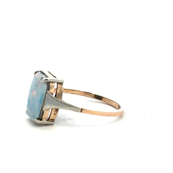 9ct yellow gold ring in size N, unbranded jewelry with a smooth polished finish and elegant design.