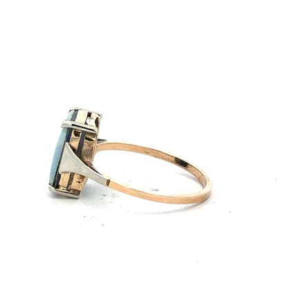 9ct yellow gold ring in size N, simple unbranded gold band with a smooth polished finish.