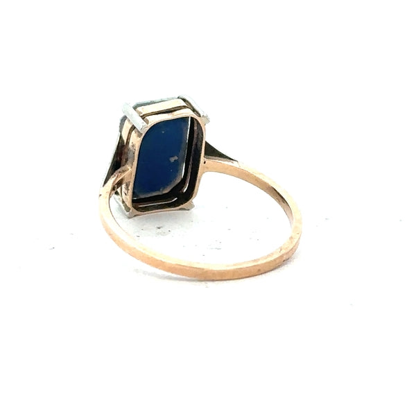 9ct yellow gold ring in size N, featuring a simple, elegant band with a polished finish, unbranded jewelry accessory.