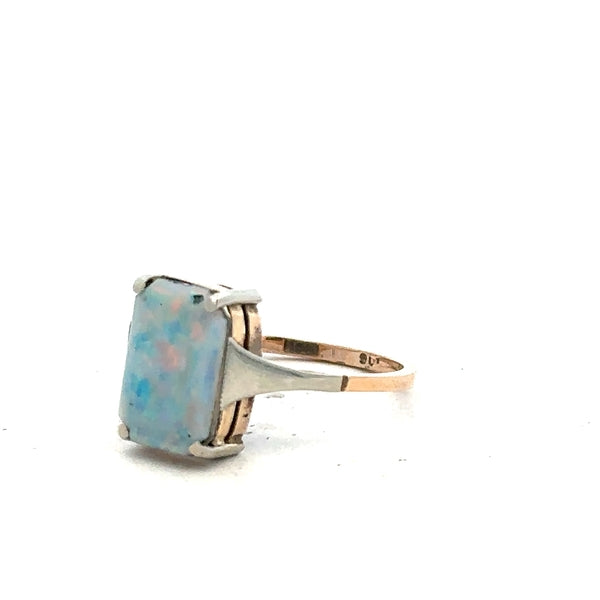9ct yellow gold ring in size N, unbranded jewelry with a simple, elegant design, shown on a plain background.