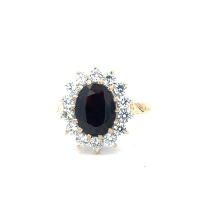 9ct yellow gold ring in size N with a smooth band, unbranded, showcasing a classic and elegant jewelry design.