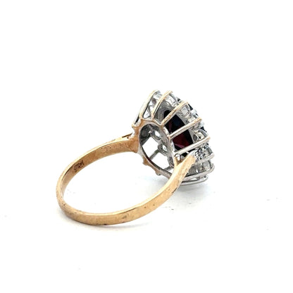 9ct yellow gold ring in size N, featuring a smooth band design, unbranded jewelry piece.