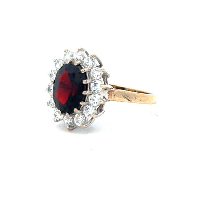 9ct yellow gold ring in size N with a smooth band, unbranded, showcasing a classic gold ring design.