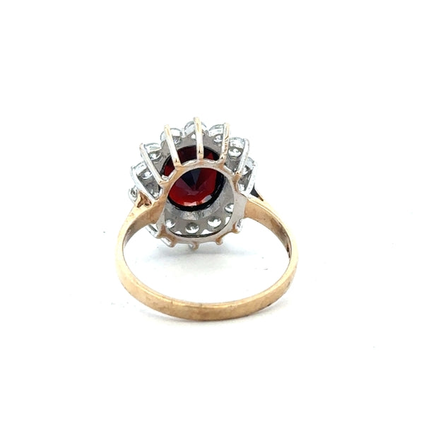 9ct yellow gold ring in size N, featuring a simple band design, unbranded jewelry with a polished finish.