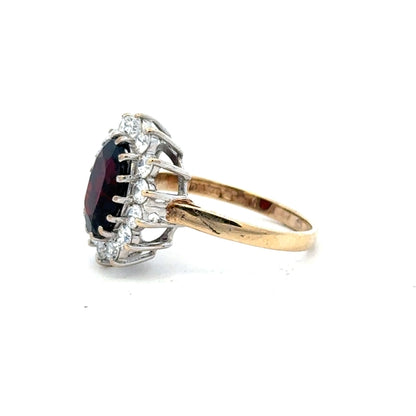 9ct yellow gold ring in size N with a smooth finish, crafted by an unbranded jewelry maker.