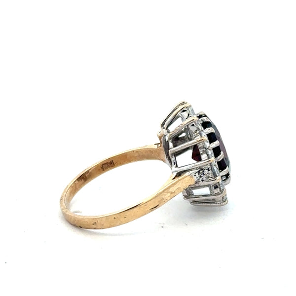 9ct yellow gold ring size N with a smooth polished finish, unbranded jewelry for women or special occasions.