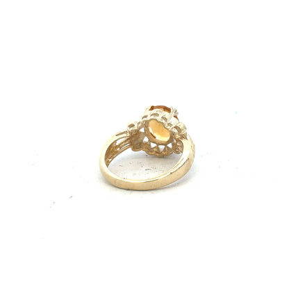 9ct yellow gold ring size N with a smooth polished finish, unbranded jewelry, showcasing elegant and classic design.