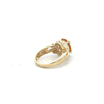 9ct yellow gold ring size N, unbranded jewelry with a smooth polished finish, displayed on a plain background.