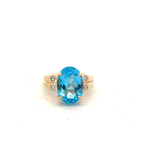 Unbranded 9ct yellow gold ring size N showcasing a smooth band and polished finish on a white background.