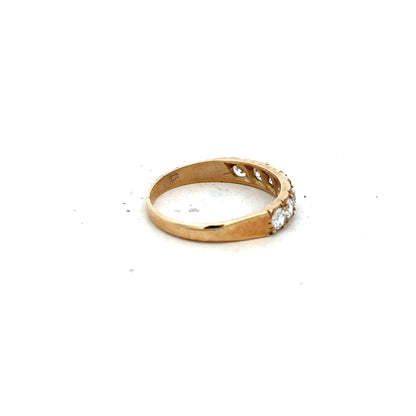 9ct yellow gold ring in size N, featuring a simple, elegant design ideal for everyday wear.