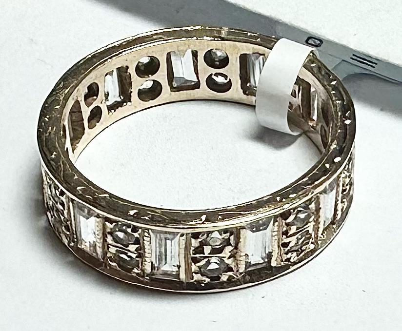9ct yellow gold ring in size N1/2, unbranded, showcasing a smooth polished band with a classic design.