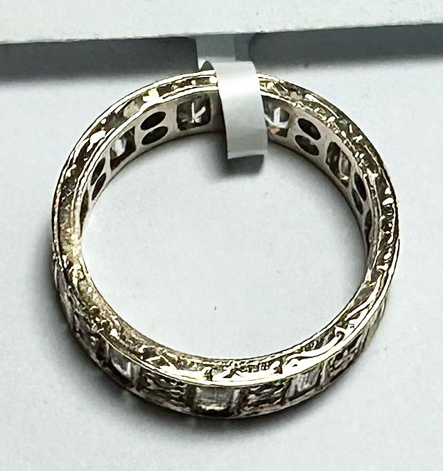 9ct yellow gold ring in size N1/2, unbranded, with a smooth band and polished finish, shown on a plain background