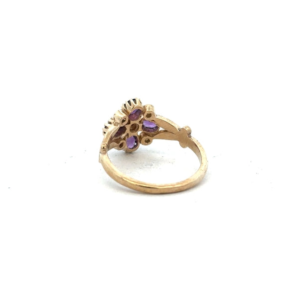 9ct yellow gold ring size N1/2 with a smooth polished finish, unbranded, shown in a close-up view.