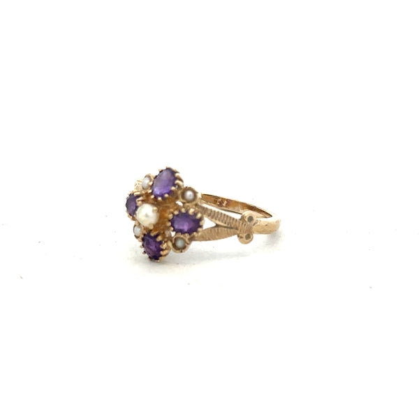 Unbranded 9ct yellow gold ring size N1/2 with a simple, polished band, displayed on a neutral background.