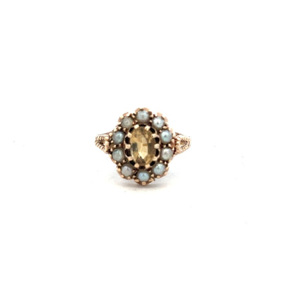 9ct yellow gold ring in size N1/2, unbranded, showcasing a sleek band design with a polished finish.